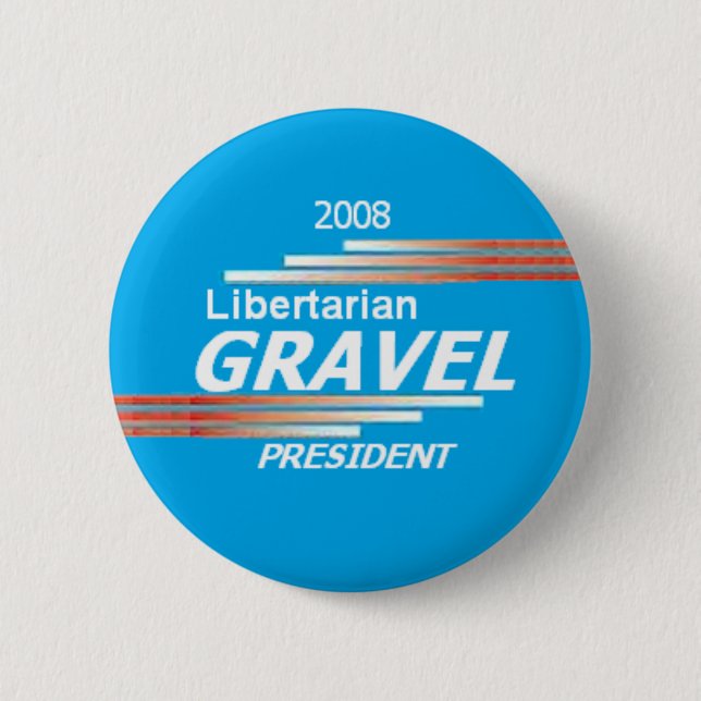 Badge Rond 5 Cm Bouton de libertaire de GRAVIER (Devant)