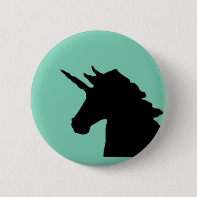 Badge Rond 5 Cm bouton de licorne (Devant)