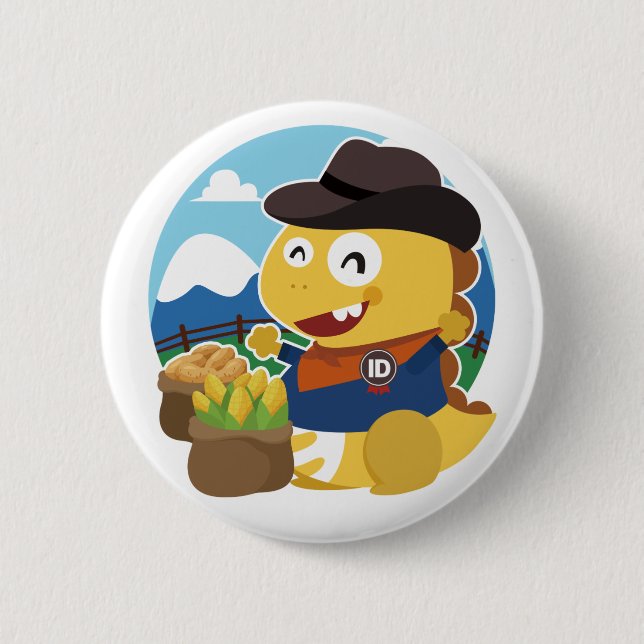 Badge Rond 5 Cm Bouton de l'Idaho VIPKID (Devant)