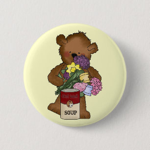 Badge Rond 5 Cm Bouton de l'infirmière de l'ours