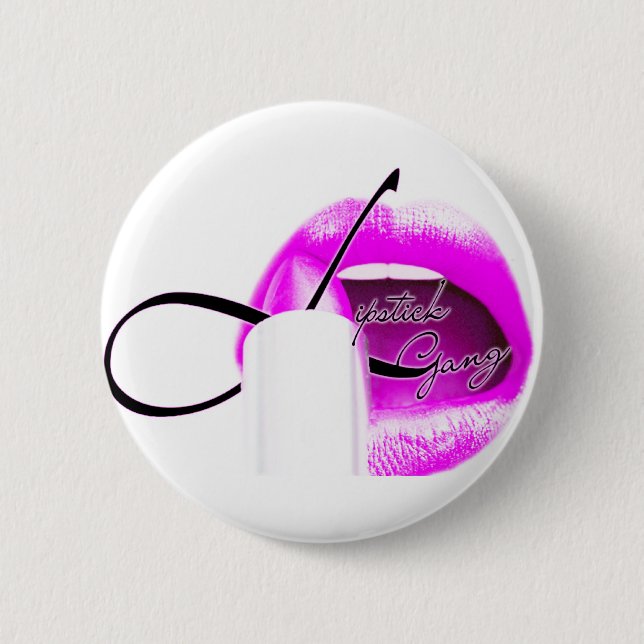 Badge Rond 5 Cm bouton de #lipstickgang (Devant)