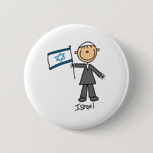 Badge Rond 5 Cm Bouton de l'Israël
