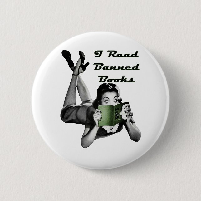 Badge Rond 5 Cm Bouton de livres interdits (Devant)