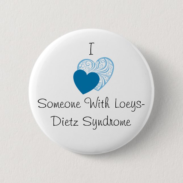 Badge Rond 5 Cm Bouton de Loeys-Dietz (Devant)