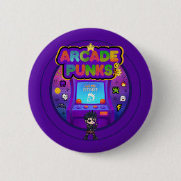 Badge Rond 5 Cm Bouton de logo d'arcade 2.0
