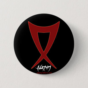 Badge Rond 5 Cm Bouton de logo de l'AGONIE O