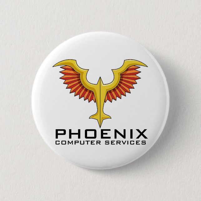 Badge Rond 5 Cm Bouton de logo de PHOENIX (Devant)