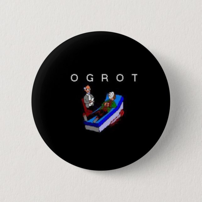 Badge Rond 5 Cm Bouton de logo d'Ogrot (Devant)