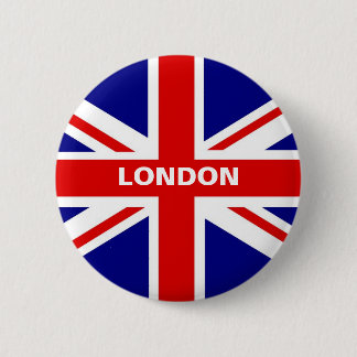 Badge Rond 5 Cm Bouton de Londres Union Jack