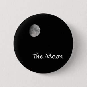 Badge Rond 5 Cm Bouton de lune