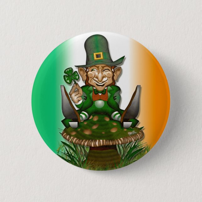 Badge Rond 5 Cm Bouton de lutin (Devant)