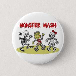 Badge Rond 5 Cm Bouton de mâche de monstre