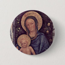 Bouton de Madonna et d'enfant