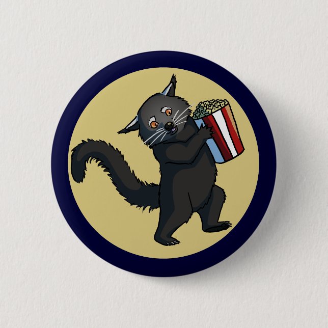 Badge Rond 5 Cm Bouton de maïs éclaté de Binturong (Devant)