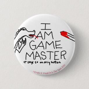 Badge Rond 5 Cm Bouton de maître de jeu