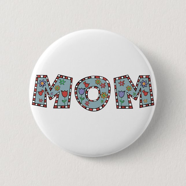 Badge Rond 5 Cm Bouton de maman (Devant)
