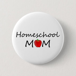Badge Rond 5 Cm Bouton de maman de Homeschool