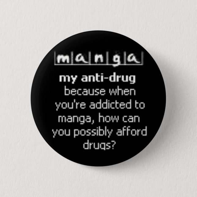 Badge Rond 5 Cm Bouton de Manga (Devant)
