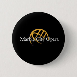 Badge Rond 5 Cm Bouton de marbre d'opéra de ville