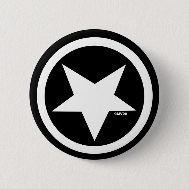 Badge Rond 5 Cm Bouton de Marc Vachon Blackstar (Devant)