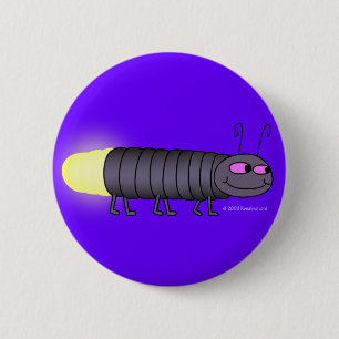 Badge Rond 5 Cm Bouton de marche de Glowworm
