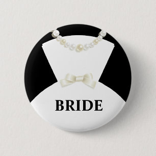 Badge Rond 5 Cm Bouton de mariage de jeune mariée