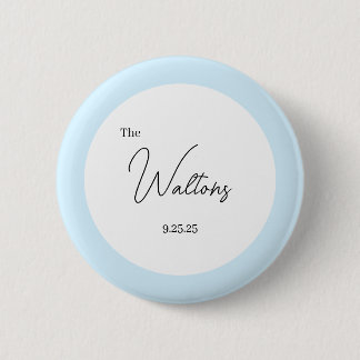 Badge Rond 5 Cm Bouton de mariage minimaliste