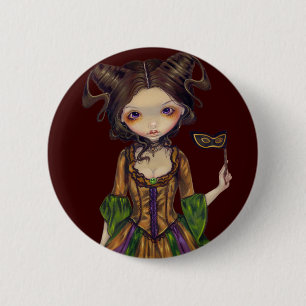 Badge Rond 5 Cm Bouton "de mascarade à boule"