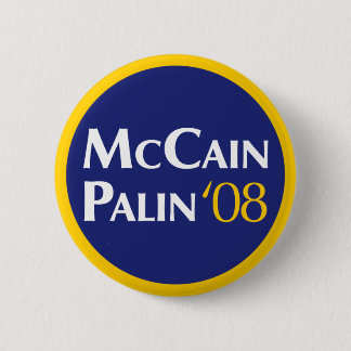 Badge Rond 5 Cm Bouton de McCain-Palin