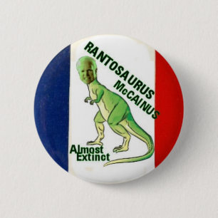 Badge Rond 5 Cm Bouton de McCain Rantosaurus