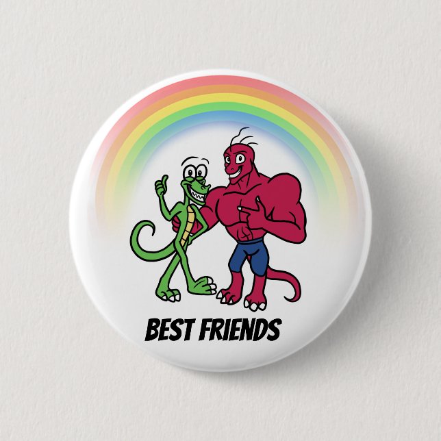 Badge Rond 5 Cm Bouton de meilleurs amis (Devant)