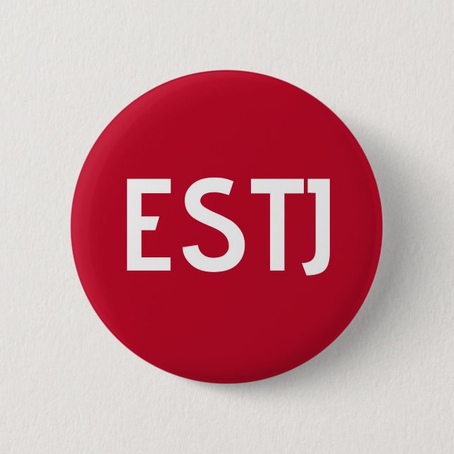 Badge Rond 5 Cm Bouton de membre de l'équipe d'ESTJ (Devant)