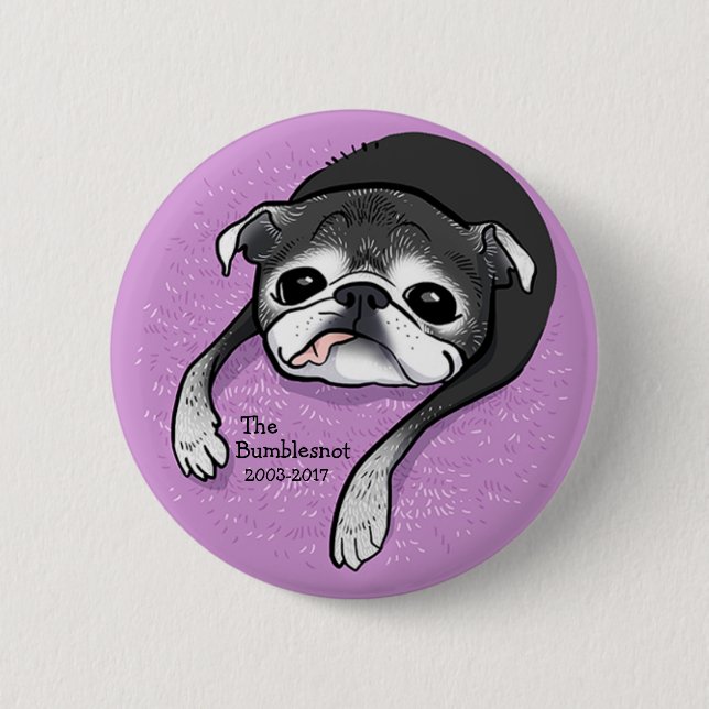 Badge Rond 5 Cm Bouton de mémorial de Bumblesnot (Devant)