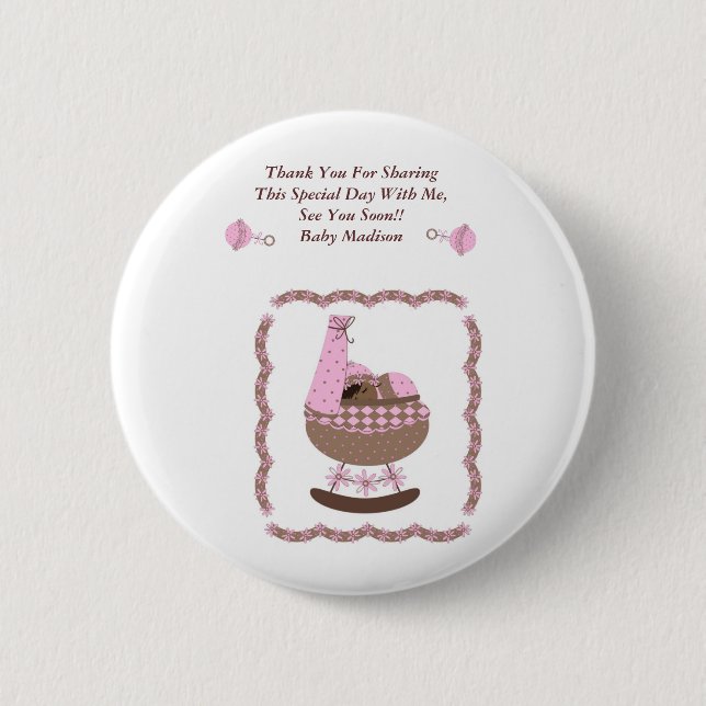 Badge Rond 5 Cm Bouton de Merci (Devant)