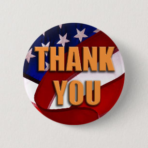 Badge Rond 5 Cm Bouton de Merci