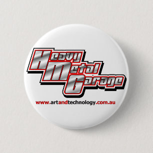 Badge Rond 5 Cm Bouton de métaux lourds de garage