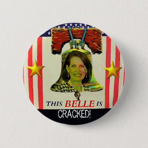 Badge Rond 5 Cm Bouton de Michelle Bachman Liberty Bell