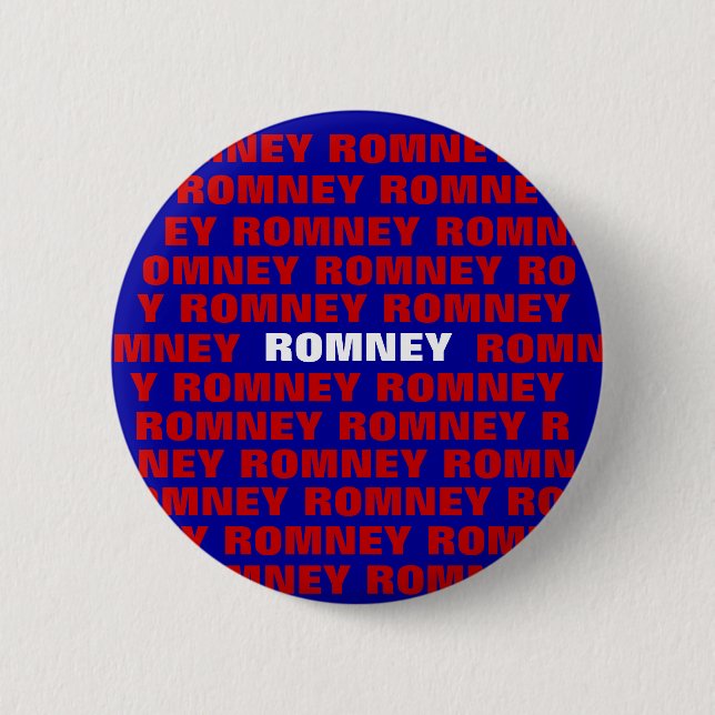 Badge Rond 5 Cm Bouton de Mitt Romney 2012 (Devant)