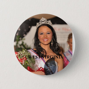 Badge Rond 5 Cm Bouton de Mme la Virginie Occidentale