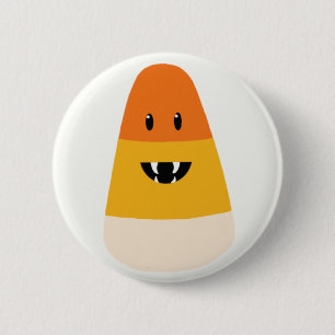 Badge Rond 5 Cm Bouton de monstre de bonbons au maïs