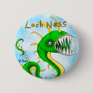 Badge Rond 5 Cm Bouton de monstre de Loch Ness