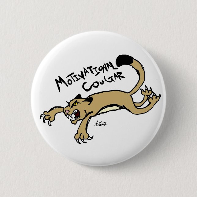 Badge Rond 5 Cm Bouton de motivation de puma (Devant)