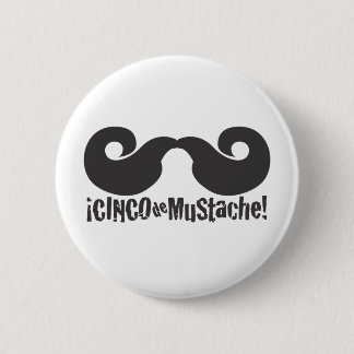 Badge Rond 5 Cm Bouton de moustache