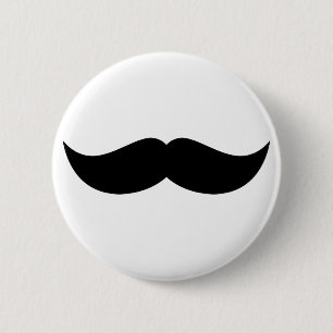Badge Rond 5 Cm Bouton de moustache