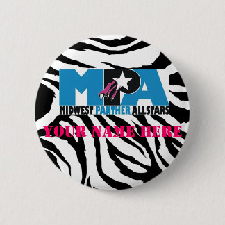 Badge Rond 5 Cm Bouton de MPA d'impression de zèbre