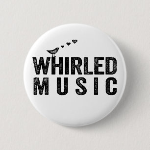 Badge Rond 5 Cm Bouton de musique à remous