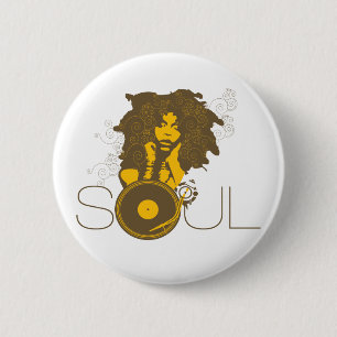 Badge Rond 5 Cm Bouton de musique d'âme