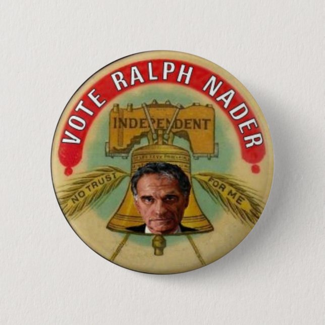 Badge Rond 5 Cm Bouton de Nader Bell (Devant)
