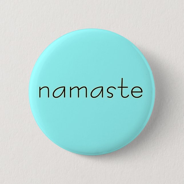 Badge Rond 5 Cm bouton de namaste (Devant)