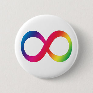 Badge Rond 5 Cm Bouton de Neurodiversity